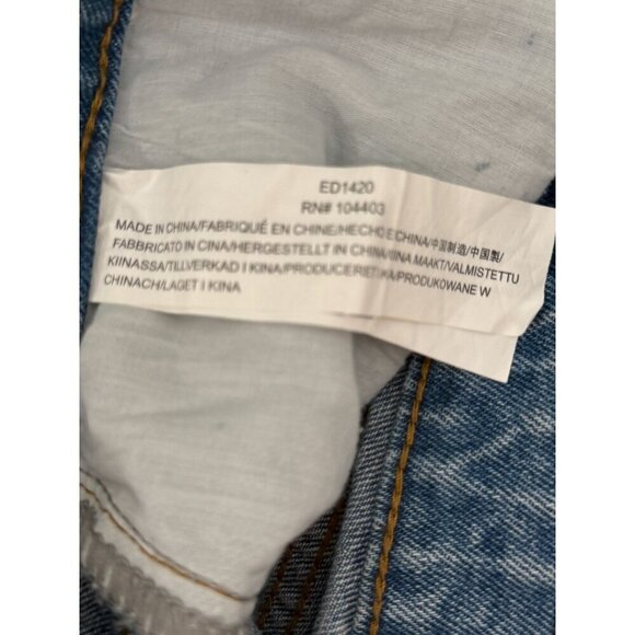 Evidnt Women's Essen Relaxed Raw Hem Jeans Size 28 Light Wash - Picture 9 of 10